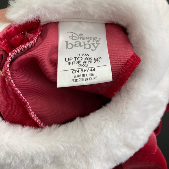 Disney Minnie Mouse ears and matching baby dress Christmas outfit 3-6 months - Picture 2 of 2